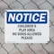 Signmission Children'S Play Area No Dogs Allowed Please, 14 in W x Rectangle, Plastic OS-2PACK-NS-P-1014-L-10587 - alternate 4
